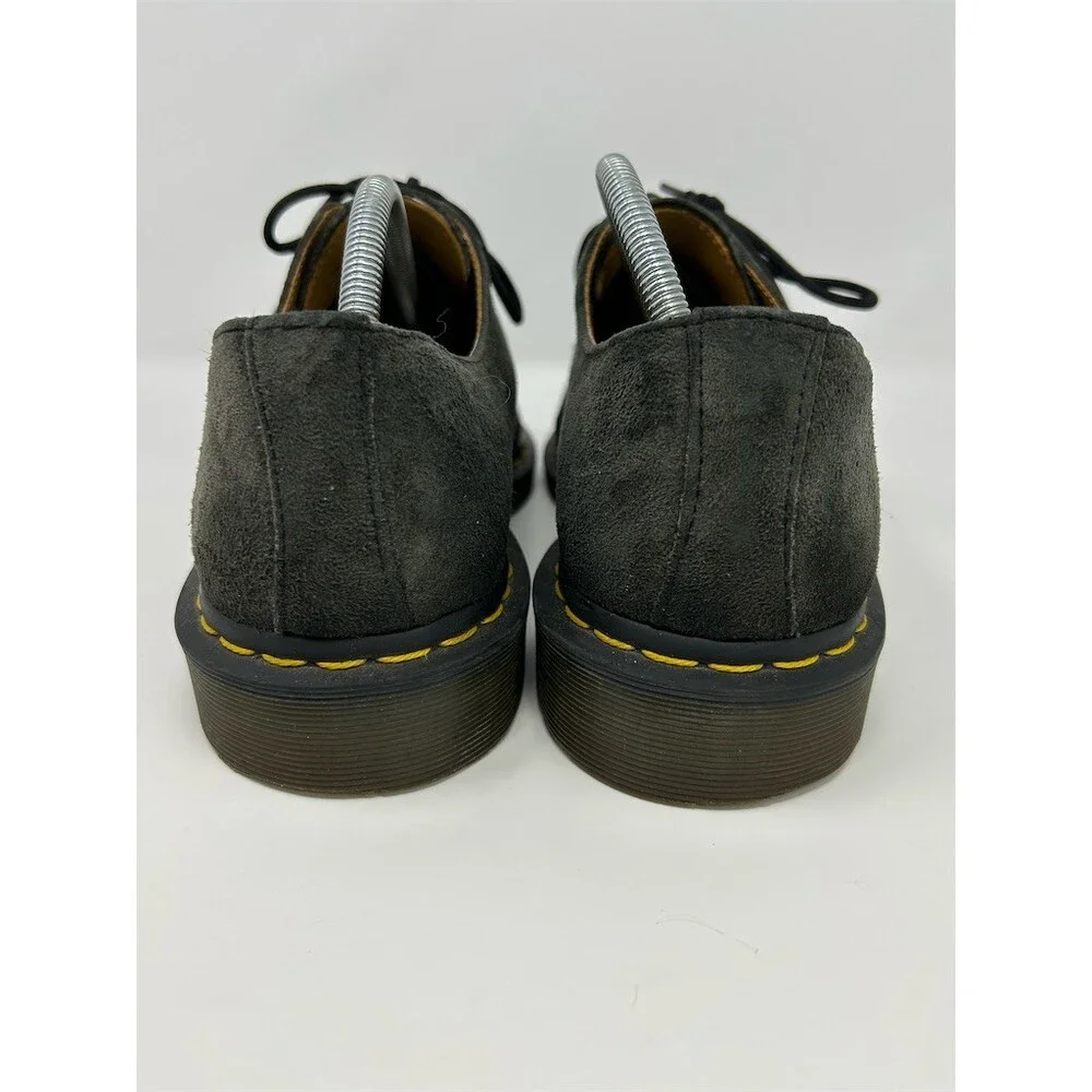 Dr. Martens 1461 Oxford Shoes Unisex Dark Gray Suede Lace Up Casual Size 11